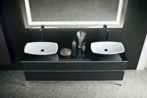 JACANA JA36 - Mobile luxury arredo bagno L.196 cm personalizzabile COMPAB