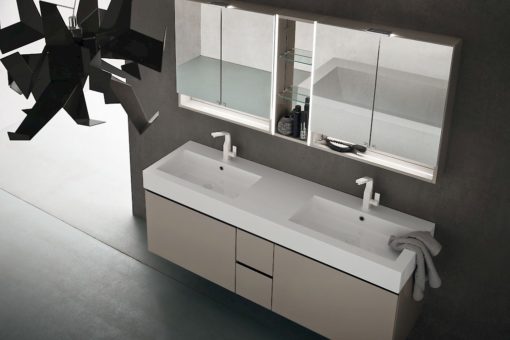 JACANA JA37 - Mobile luxury arredo bagno L.166 cm personalizzabile COMPAB