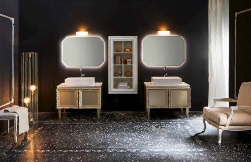 Delichon DH15 - Mobile luxury arredo bagno L 101+101 x P 56 cm personalizzabile COMPAB